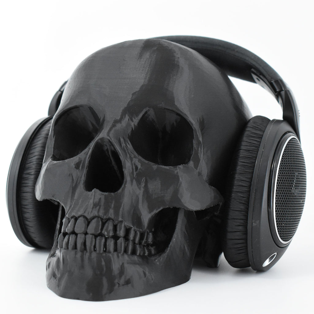 Human Skull Headphone Stand
